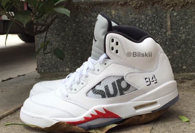 Air Jordan 5 White Supreme 824371 101